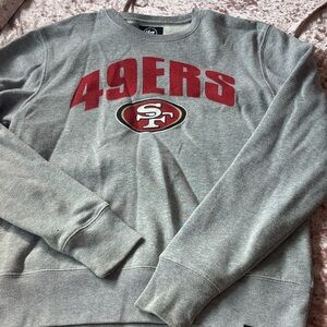 Gray San Francisco 49ers Crewneck Sweatshirt